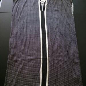 Vince Monochrome Geometric Maxi Dress